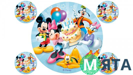 Съедобная картинка Персонажи Disney