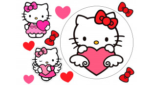 Съедобная картинка Привет Китти 