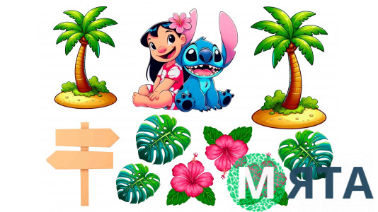  Съедобная картинка Лило и Стич 4