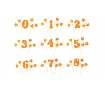 Набор сахарных топперов Цифра Премиум