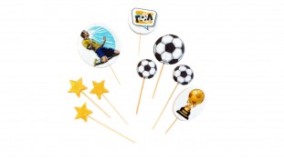 Набор сахарных топперов Футбольный