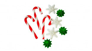 Набор сахарных украшений Новогодние сладости 2Д