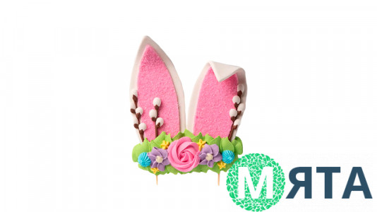 Cахарное украшение Ушки с вербой