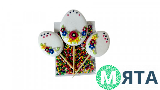 Набор сахарных украшений Яйца и посыпка