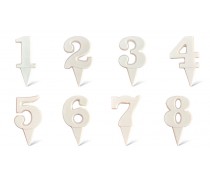 Шоколадный декор Цифра, Белая