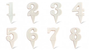 Шоколадный декор Цифра, Белая