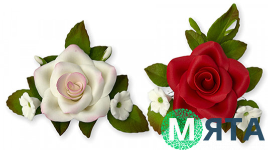 Сахарное украшение Букет Роз №4