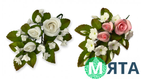 Сахарное украшение Букет Роз №5