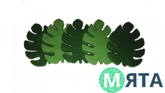 Украшения Mi-Mi Листья Монстеры из кондитерской глазури