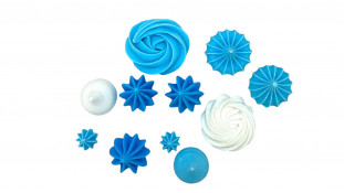 Мини-Безе Ассорти, Бело-Голубые