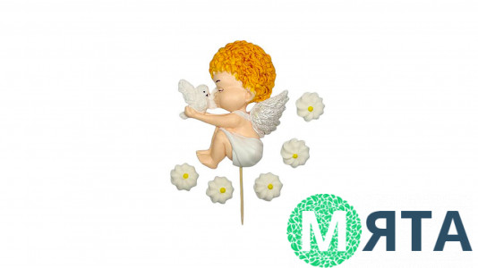 Набор сахарного декора Ангел с голубем