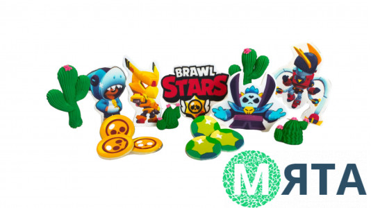 Набор сахарного декора Бравл Старс Премиум