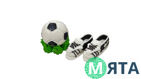 Набор сахарного декора Мяч и бутсы