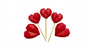 Набор сахарных фигурок Сердца Оригами