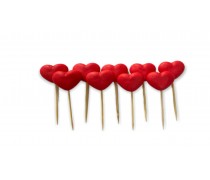 Набор сахарных фигурок Сердечки, 9 шт