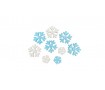 Набор сахарных фигурок Снежинки, 9шт