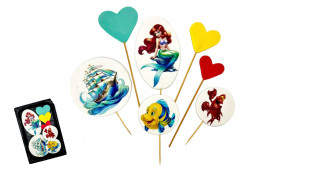 Набор сахарных топперов Ариэль