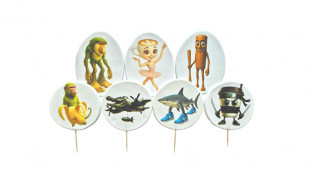 Набор сахарных топперов Балерина Капучино Набор сахарных топперов Балерина Капучино