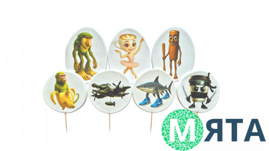 Набор сахарных топперов Балерина Капучино