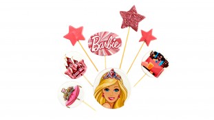 Набор сахарных топперов Барби