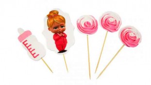 Набор сахарных топперов Беби Босс Девочка