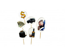 Набор сахарных топперов Бизнес-Мен