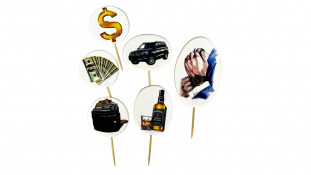 Набор сахарных топперов Бизнес-Мен