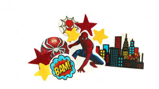 Набор сахарных топперов Человек Паук Премиум