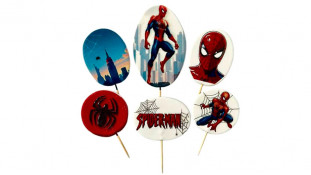 Набор сахарных топперов Человек Паук Топ Набор сахарных топперов Человек Паук Топ