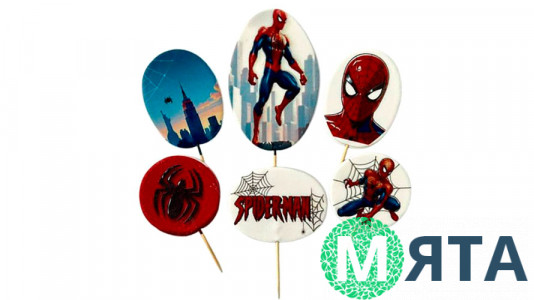 Набор сахарных топперов Человек Паук Топ