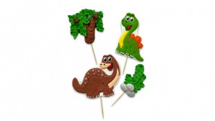 Набор сахарных топперов Динозавры