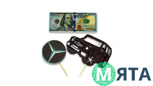 Набор сахарных топперов Джип