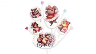 Набор сахарных топперов Капибара Набор сахарных топперов Капибара