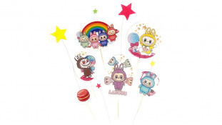 Набор сахарных топперов Лабубу Набор сахарных топперов Лабубу