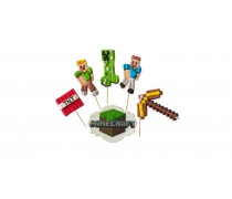 Набор сахарных топперов Майнкрафт