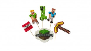 Набор сахарных топперов Майнкрафт