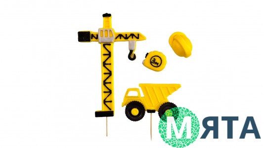 Набор сахарных топперов Набор Строителя