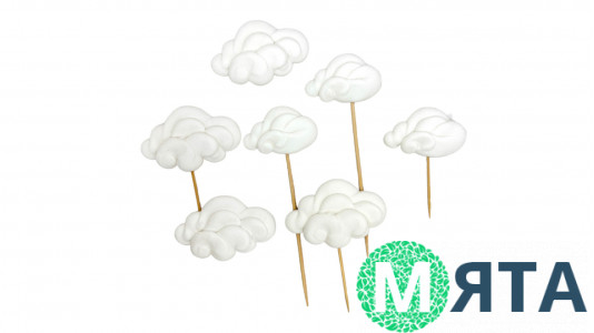 Набор сахарных топперов Облака