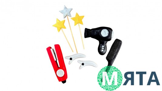 Набор сахарных топперов Парикмахер