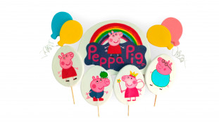 Набор сахарных топперов Свинка Пеппа