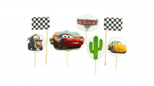 Набор сахарных топперов Тачки М