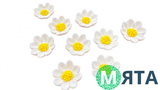 Набор сахарных украшений "Ромашки"