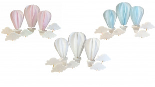 Набор вафельного декора Воздушные шары с облаками