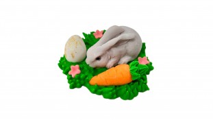 Сахарная фигурка Зайчик на травке