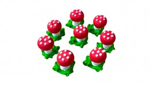 Сахарные украшения Мухоморчики, 8шт