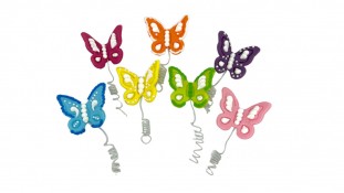 Сахарный декор Бабочки праздничные, 7 шт