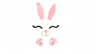 Сахарный декор Ушки Зайчика №2