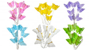 Вафельные Бабочки на проволоке, 7 шт