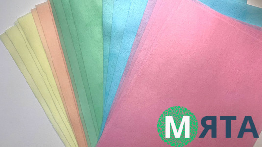 Цветная вафельная бумага тонкая