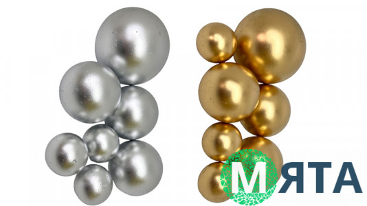 Сферы с кондитерской глазури, набор 7 шт